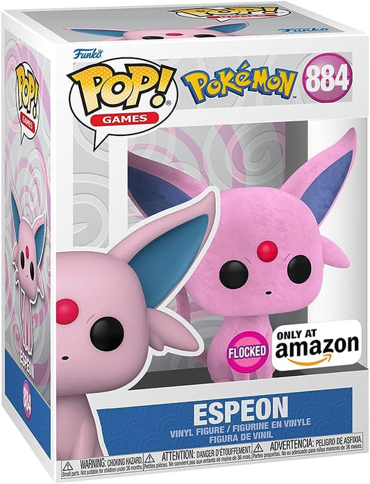 Pokemon Funko POP! Espeon 884 - Flocked and Amazon Exclusive